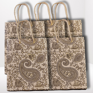 Paisley Love Gift Bags - Premium Handmade Paper