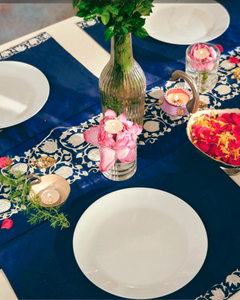 Blue Lotus Table Runner