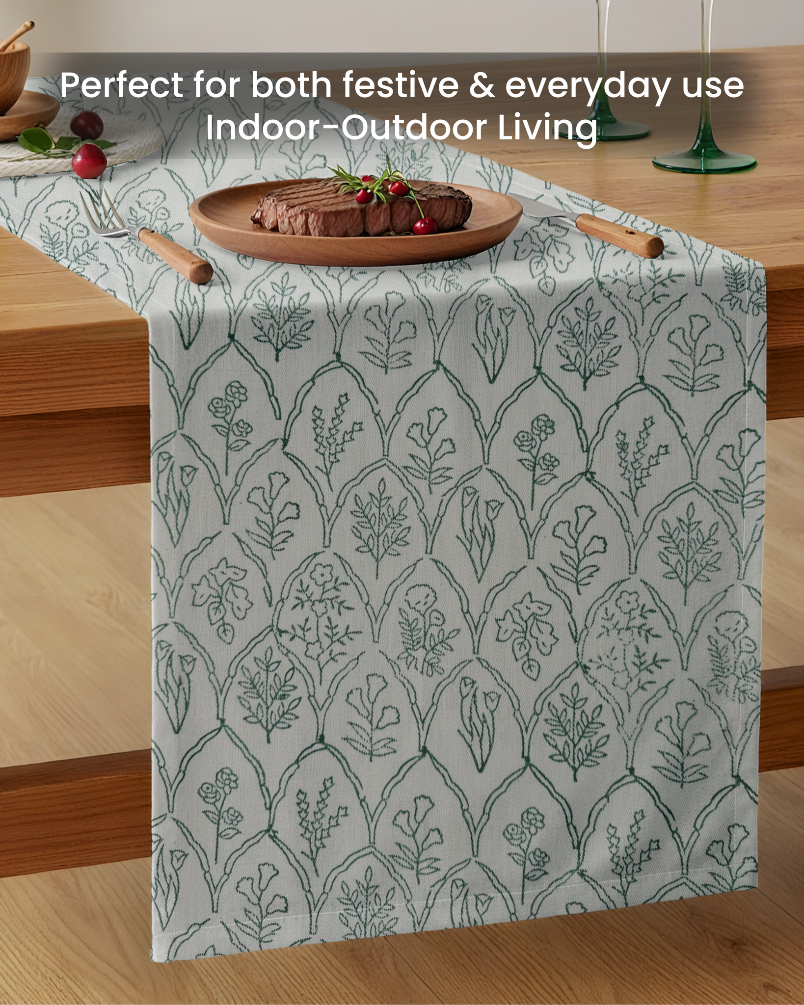 Indian Summer Botanical Table Runner