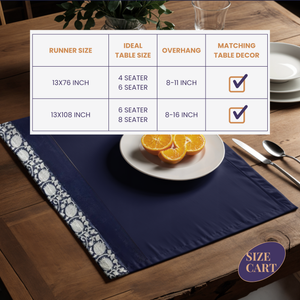 Blue Lotus Table Runner