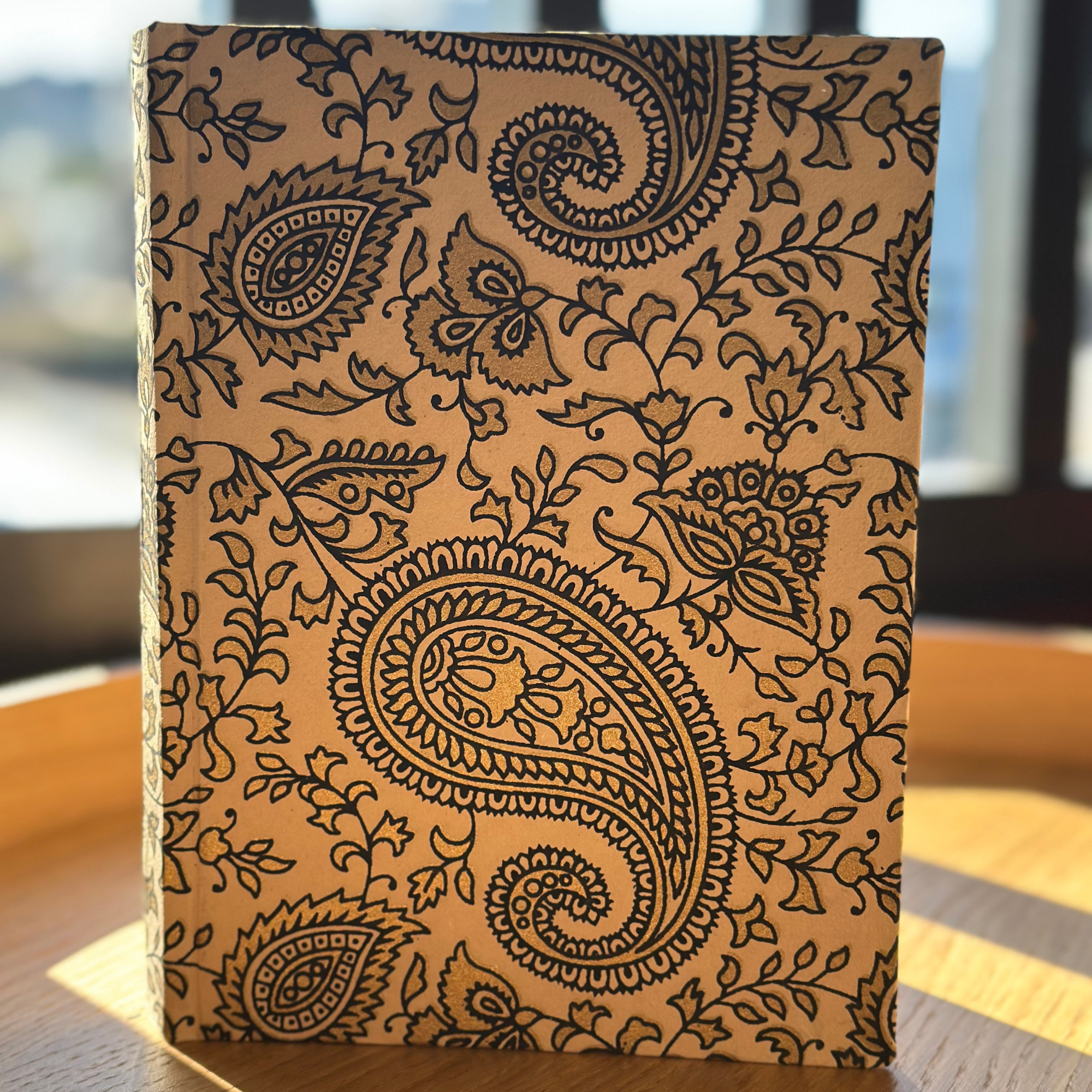 Hardbound Journal - Kraft Paisley Love
