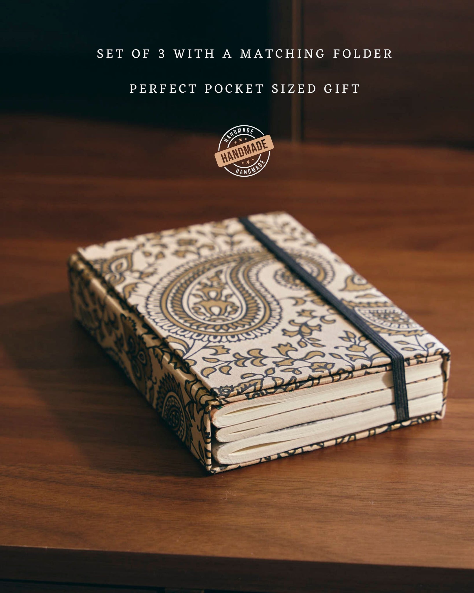 Pocket Notebook Gift Set – Paisley Love