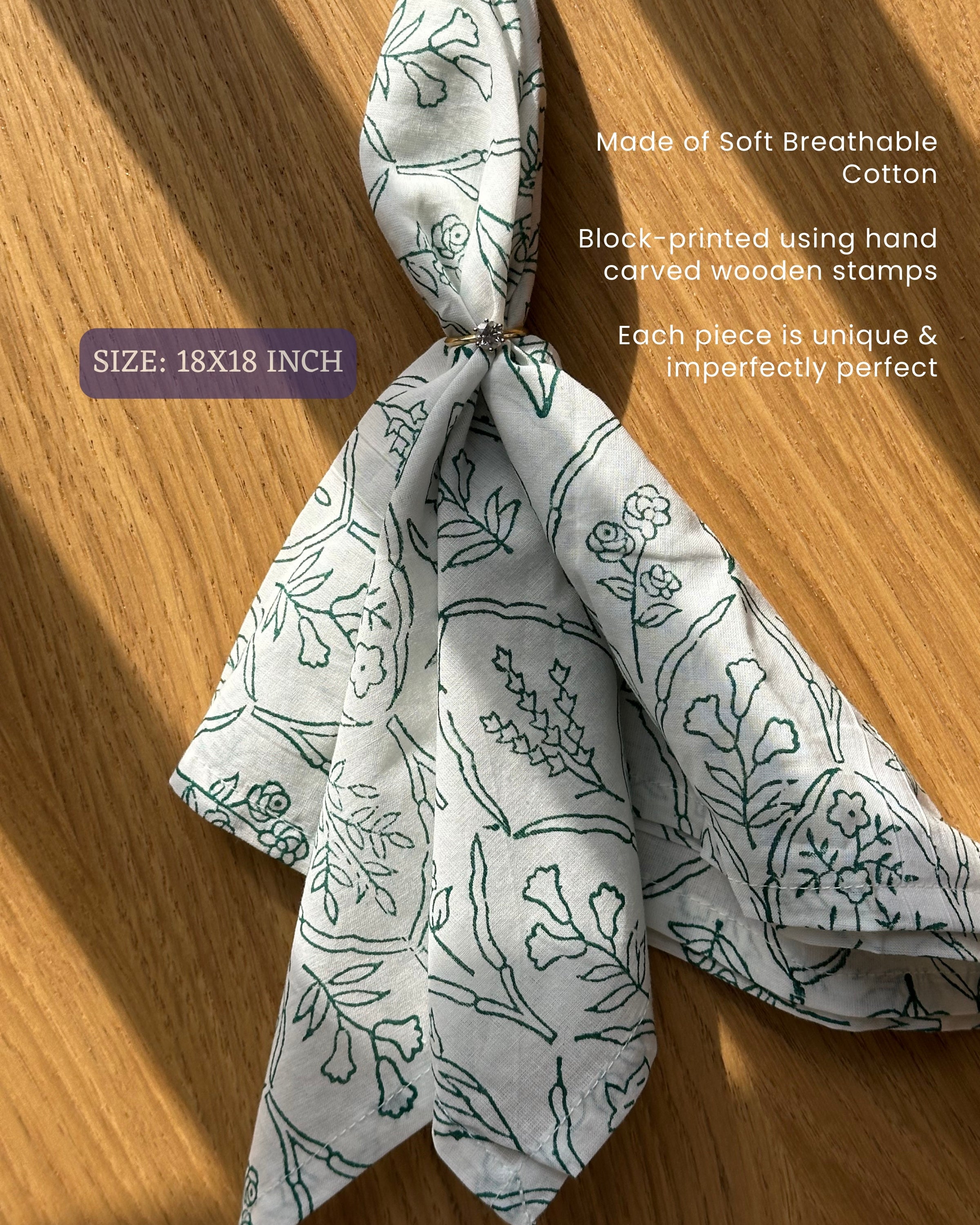 Indian Summer Block Print Napkins