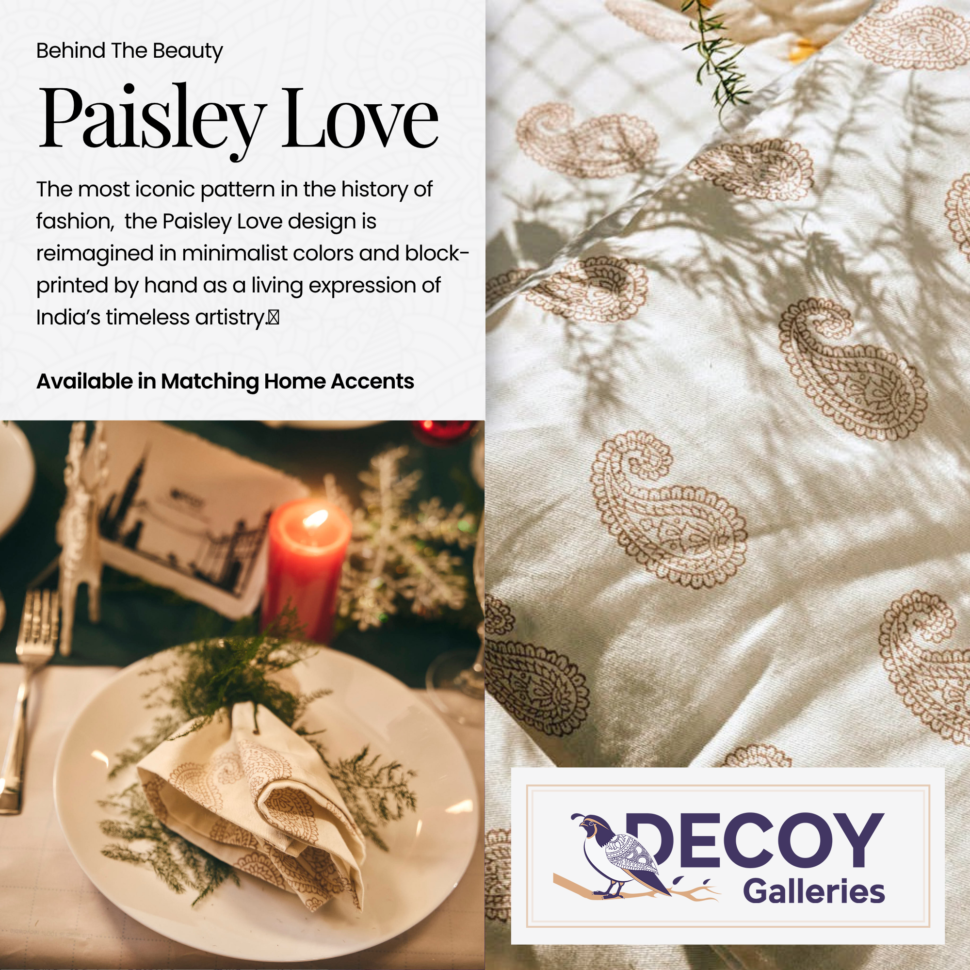 Paisley Love Table Runner