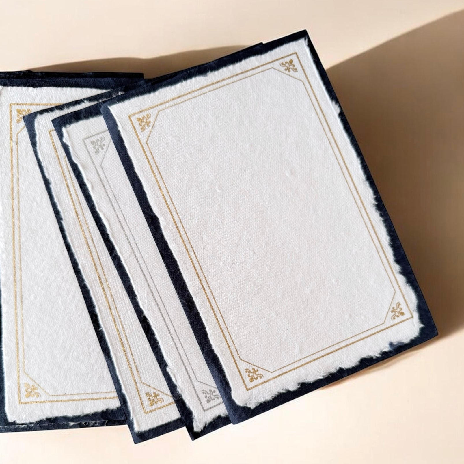 Blue Lotus Thank You Note Cards + Envelopes – Keepsake Box (Set of 20) - DecoyGalleries